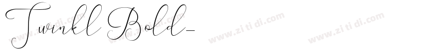 Twinkl Bold字体转换